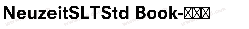 NeuzeitSLTStd Book字体转换